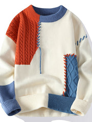 Load image into Gallery viewer, Colorblock Pullover Sweater