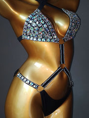 Load image into Gallery viewer, Rhinestones Bikini