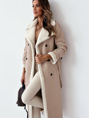 Load image into Gallery viewer, Winter Jacket With Belt Double Breasted