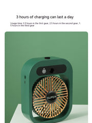 Load image into Gallery viewer, Misting Fan Air Cooler Cooling USB Rechargeable