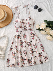 Load image into Gallery viewer, Floral Print Dress Summer Dresses