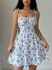 Load image into Gallery viewer, Floral Print Dress Summer Dresses