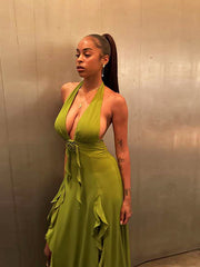 Load image into Gallery viewer, Deep V-neck Summer Dress