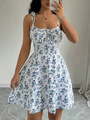 Load image into Gallery viewer, Floral Print Dress Summer Dresses