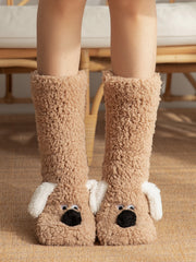 Load image into Gallery viewer, Cute Cartoon Dog Floor Socks Winter Warm Non-slip Plush Socks For Women