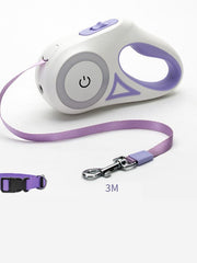 Load image into Gallery viewer, Retractable Leash And Dog Collar Spotlight Automatic Traction Rope