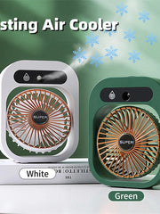 Load image into Gallery viewer, Misting Fan Air Cooler Cooling USB Rechargeable