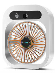 Load image into Gallery viewer, Misting Fan Air Cooler Cooling USB Rechargeable