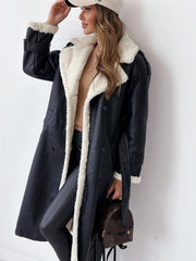 Load image into Gallery viewer, Winter Jacket With Belt Double Breasted