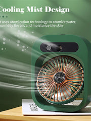 Load image into Gallery viewer, Misting Fan Air Cooler Cooling USB Rechargeable