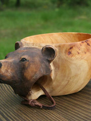 Load image into Gallery viewer, Hand Carved Cup Wooden Cup