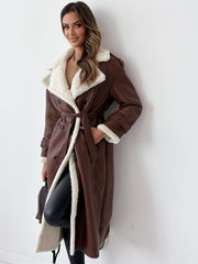 Load image into Gallery viewer, Winter Jacket With Belt Double Breasted
