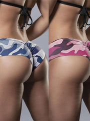 Load image into Gallery viewer, Camo Cheeky Booty Shorts