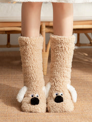Load image into Gallery viewer, Cute Cartoon Dog Floor Socks Winter Warm Non-slip Plush Socks For Women
