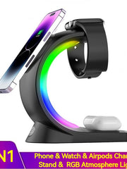 Load image into Gallery viewer, 4 In 1 Magnetic Wireless Charger Fast Charging