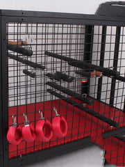 Load image into Gallery viewer, Large Metal BDSM Restraint Cage with Cuffs & Accessories