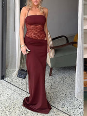 Load image into Gallery viewer, Lace Suspender Dress