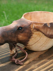 Load image into Gallery viewer, Hand Carved Cup Wooden Cup