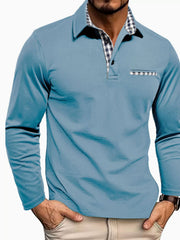 Load image into Gallery viewer, Long Sleeve Collar T-shirt