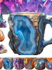 Load image into Gallery viewer, Resin Mineral Crystal Coffee Mugs With Handles