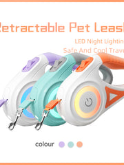Load image into Gallery viewer, Retractable Leash And Dog Collar Spotlight Automatic Traction Rope