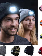 Load image into Gallery viewer, Knitted Hat With LED