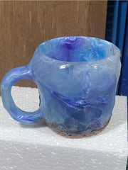 Load image into Gallery viewer, Resin Mineral Crystal Coffee Mugs With Handles