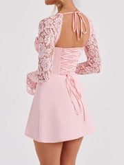 Load image into Gallery viewer, Lace Long Sleeve Dress