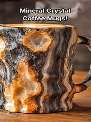 Load image into Gallery viewer, Resin Mineral Crystal Coffee Mugs With Handles