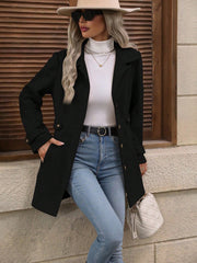 Load image into Gallery viewer, Elegant Single-breasted Woolen Coat Jacket