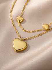 Load image into Gallery viewer, Multilayer Heart Pendant Necklaces