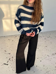 Load image into Gallery viewer, Long-sleeved Knitted Top
