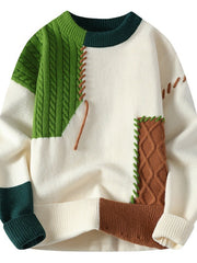 Load image into Gallery viewer, Colorblock Pullover Sweater