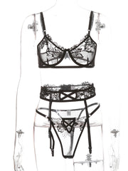 Load image into Gallery viewer, Three-Piece Lingerie Set