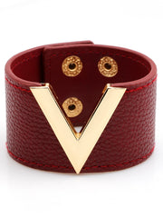 Load image into Gallery viewer, Genuine Leather Cuff Bracelet