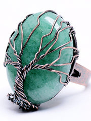 Load image into Gallery viewer, Natural Stone Tree of Life Rings