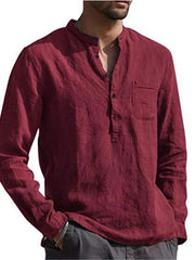 Load image into Gallery viewer, Long Sleeve Linen T-Shirt