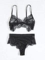 Load image into Gallery viewer, Full Lace Top & Side Lace Bottom Lingerie Set