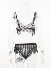 Load image into Gallery viewer, Full Lace Top & Side Lace Bottom Lingerie Set