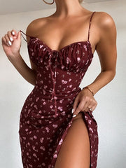 Load image into Gallery viewer, Floral Dress W/ Side Slit