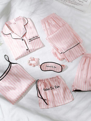 Load image into Gallery viewer, Pink Striped Pajama Set