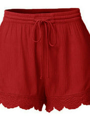 Load image into Gallery viewer, Women's Lace Scallop Edge Shorts
