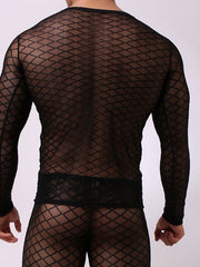 Load image into Gallery viewer, Men's Long Sleeve Mesh Shirt