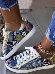 Load image into Gallery viewer, Snakeskin Pattern Sneakers