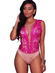 Load image into Gallery viewer, Lace Floral BodySuit
