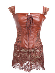Load image into Gallery viewer, Faux Leather Corset