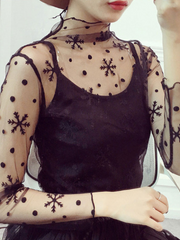 Load image into Gallery viewer, Sheer Lace Long Sleeve Shirts