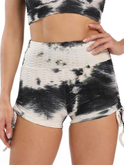 Load image into Gallery viewer, Tie-Dye Shorts Side Tie