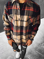 Load image into Gallery viewer, Long Sleeve Plaid Shirt w/ Pockets