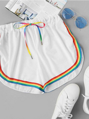 Load image into Gallery viewer, Rainbow Outline Booty Shorts